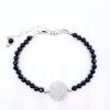 Spinell Armband mit Sterlingsilber Anhänger