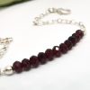 Granat Armband in Sterlingsilber