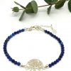 Lapislazuli Armband mit Baum des Lebens