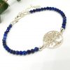 Lapislazuli Armband mit Baum des Lebens